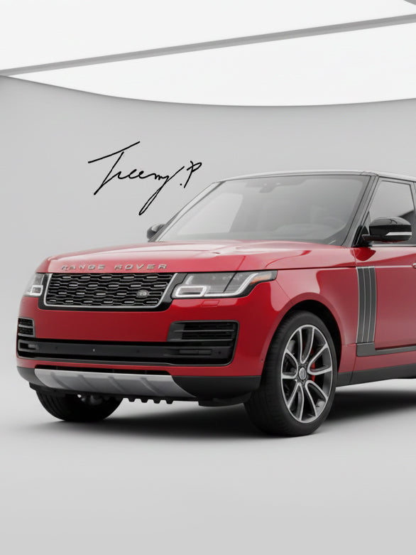 Gloss black and chrome SVA style front grille for Range Rover Vogue L405
