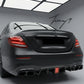AMG F1 light style rear diffuser with carbon look tailpipes for Mercedes E Class W213 S213 2016 to 2023
