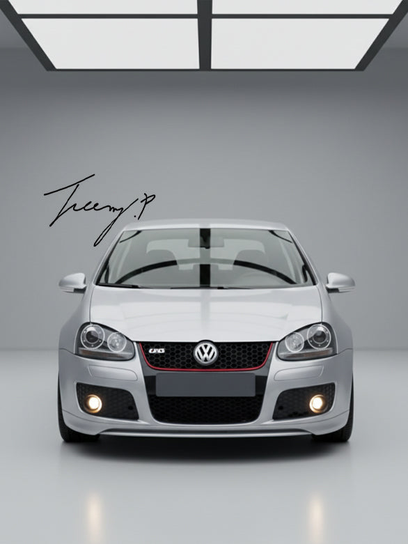 Gloss black GTI front grille for VW Golf MK5
