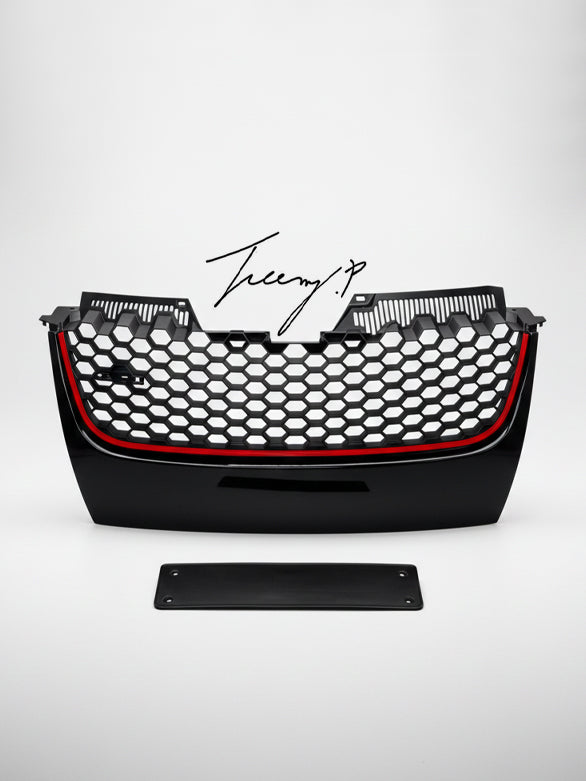 Gloss black GTI front grille for VW Golf MK5
