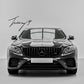 Chrome GT Panamericana style grille for Mercedes E Class W213 C238 facelift
