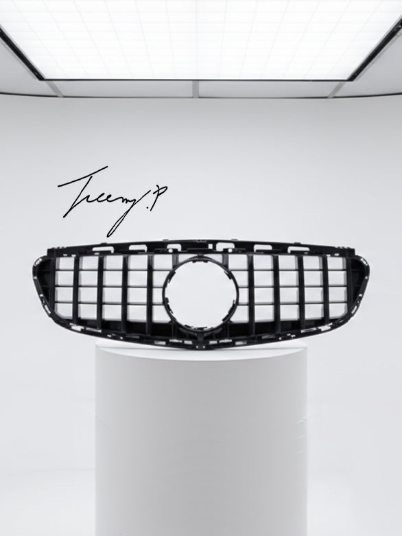 Gloss black Panamericana GT style front grille for Mercedes E Class W212