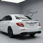 E63 style rear bumper diffuser with tailpipes for Mercedes E Class W213 2016 to 2023

