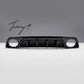 Audi RS3 8Y saloon gloss black rear diffuser valance