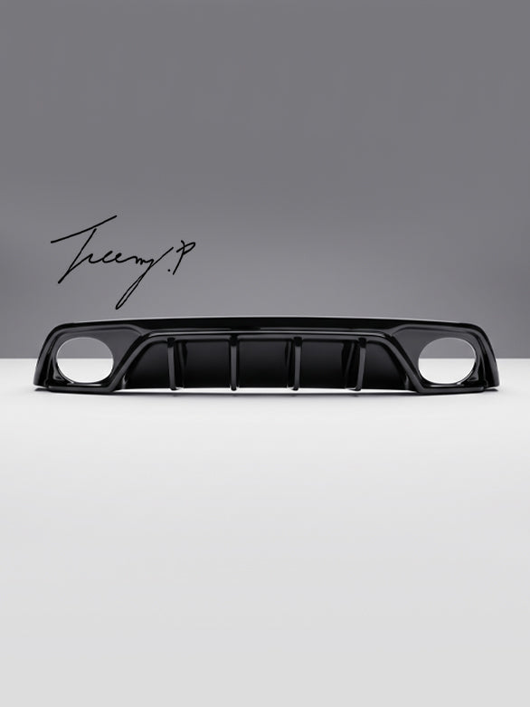 Audi RS3 8Y saloon gloss black rear diffuser valance