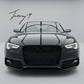 Gloss black RS5 style honeycomb front grille for Audi A5
