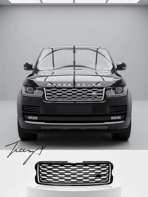 Range Rover Vogue L405 2013-2017 front grille 2018 look gloss black & silver
