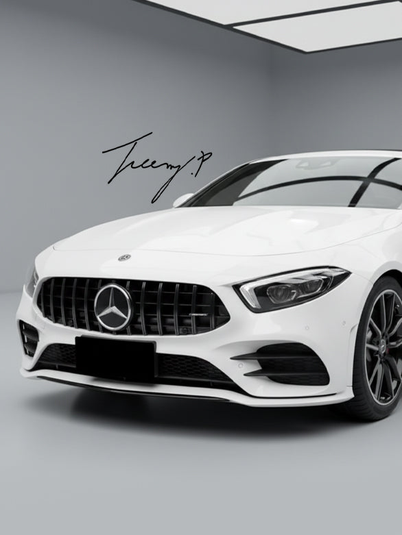 Mercedes A Class W177 V177 (2018+) Panamericana GT style front grille gloss black
