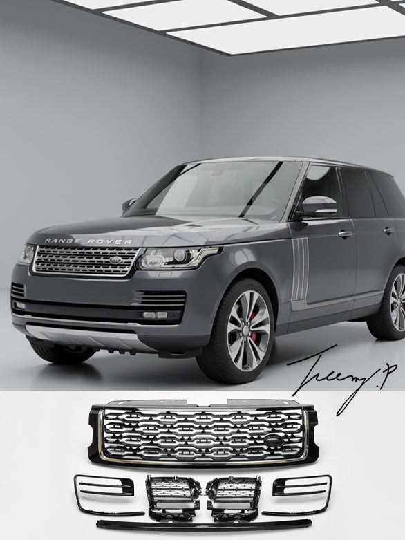 Range Rover Vogue L405 (2018+) SVA style front grille fog cover gloss black
