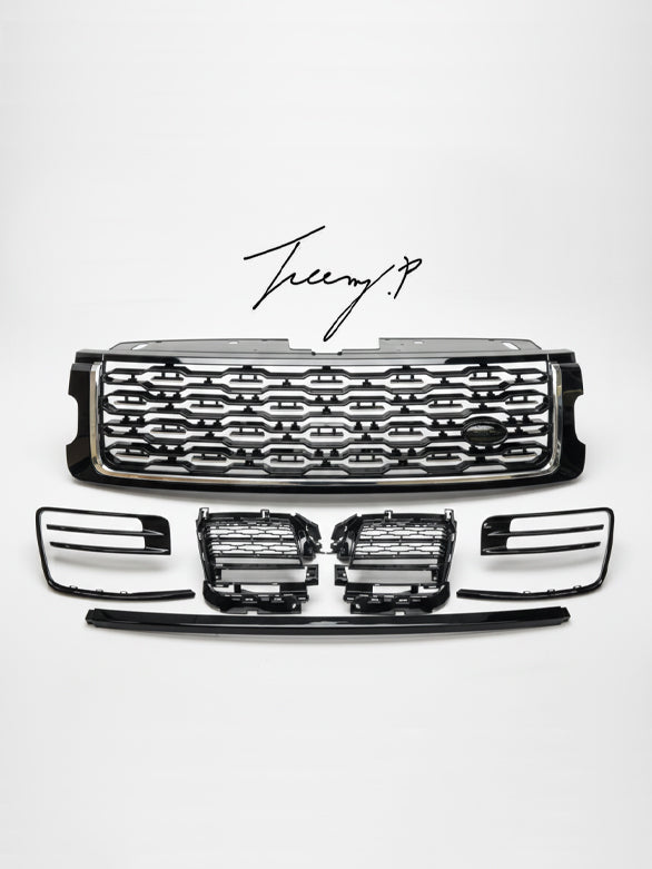 Range Rover Vogue L405 (2018+) SVA style front grille fog cover gloss black
