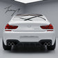 BMW 6 Series F06 F12 F13 M Sport gloss carbon effect rear bumper diffuser sporty aggressive styling upgrade
