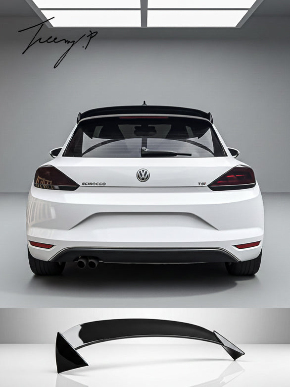 VW SCIROCCO 2015 - 2017 GLOSS BLACK REAR ROOF SPOILER LIP BODYKIT