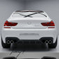 BMW 6 Series F06 F12 F13 M Sport gloss carbon effect rear bumper diffuser sporty aggressive styling upgrade
