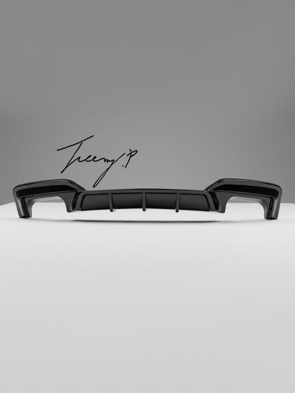 BMW 6 Series F06 F12 F13 M Sport gloss carbon effect rear bumper diffuser sporty aggressive styling upgrade
