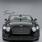Bentley Continental GT 2017+ gloss black front grille surround
