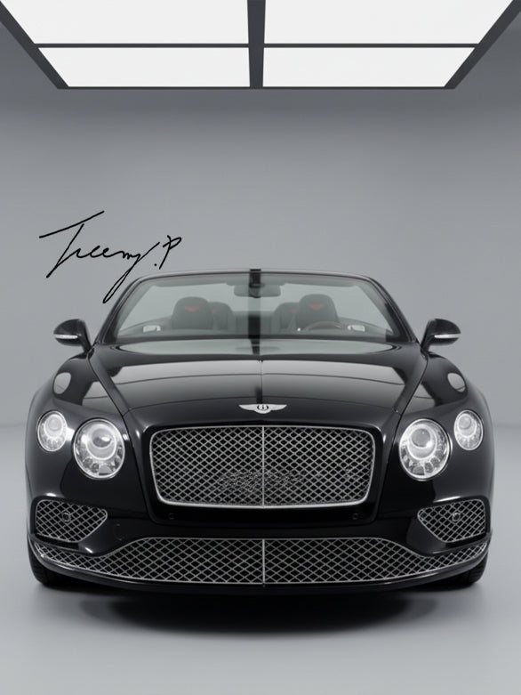 Bentley Continental GT 2017+ gloss black front grille surround
