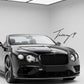 Bentley Continental GT 2017+ gloss black front bumper grille replacements
