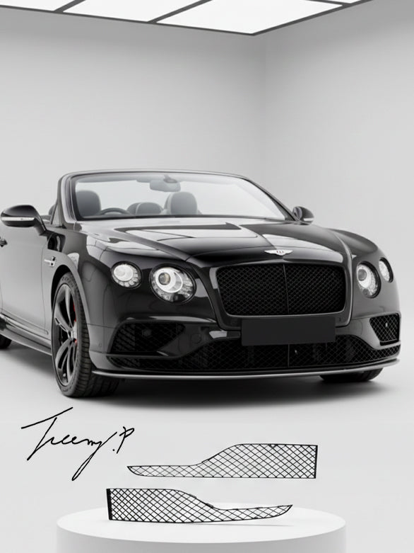 Bentley Continental GT 2017+ gloss black front bumper grille replacements
