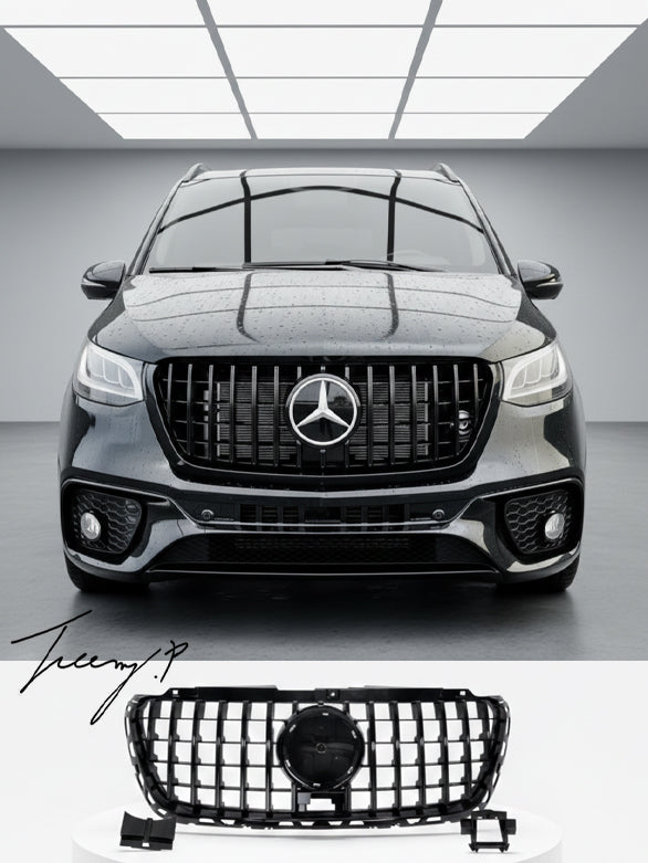 Mercedes Sprinter W907 (2019+) GT style gloss black front grille
