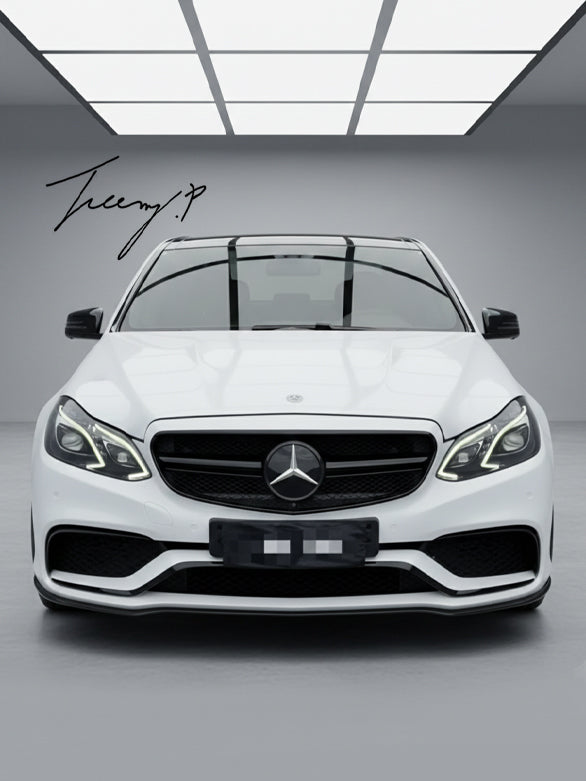 Mercedes E Class W212 2014–2016 E63 AMG style gloss black front grille
