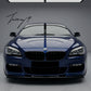 BMW 6 Series F06 F12 F13 M Sport gloss black front bumper lip splitter sporty aggressive styling upgrade
