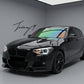 Black front kidney grille upgrade for BMW 1 Series F20 Pre LCI styling
