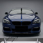 BMW 6 Series F06 F12 F13 M Sport gloss black front bumper lip splitter sporty aggressive styling upgrade
