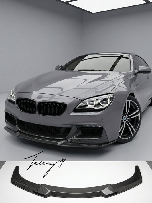 BMW 6 Series F12 F13 F06 M Sport carbon look front lip splitter spoiler 2012–2018
