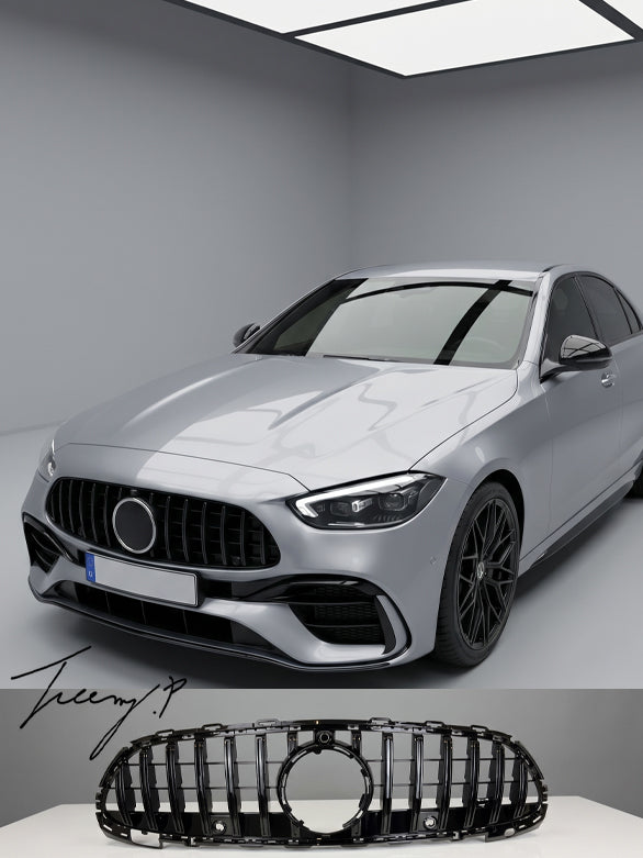 Mercedes C Class W206 GT R AMG style front grille 2021 and newer
