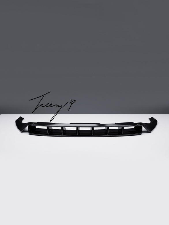 Audi Q8 S Line gloss black front bumper lip splitter
