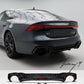 Audi A7 S7 4K8 (2019+) RS7 look rear diffuser gloss black with black tips
