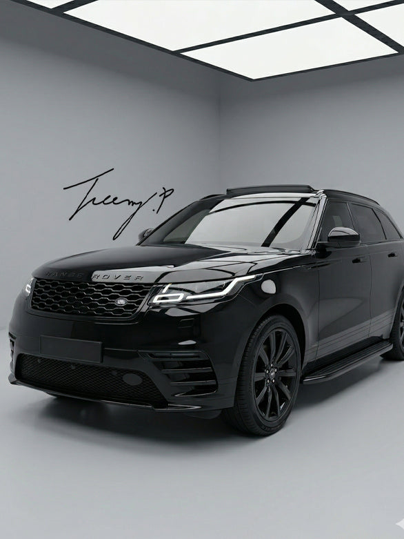 Range Rover Velar black side steps all black stealth running boards 2017 and newer
