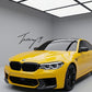 Gloss black kidney grille for BMW F90 M5 and G30 5 Series M Sport front styling upgrade
