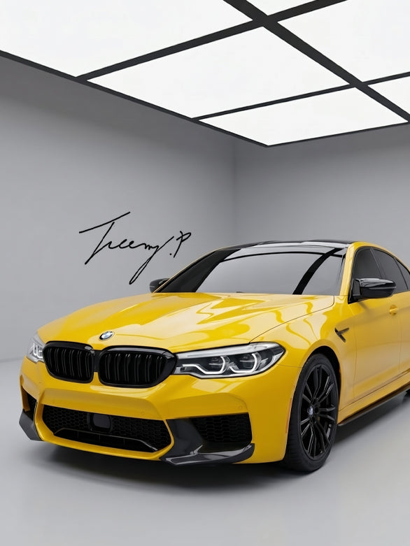 Gloss black kidney grille for BMW F90 M5 and G30 5 Series M Sport front styling upgrade
