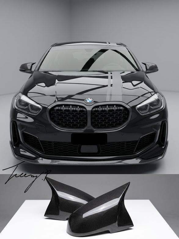 Mirror covers caps upgrade for BMW 1 Series F40 sporty exterior styling