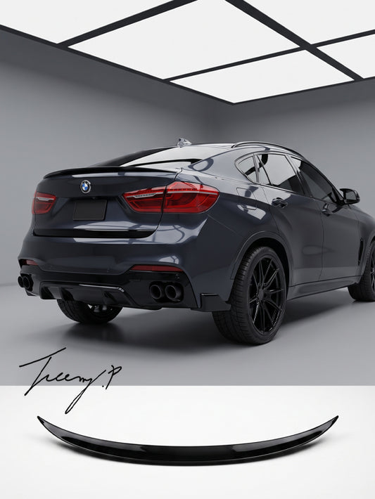 BMW X6 F16 Gloss Black Rear Spoiler Wing
