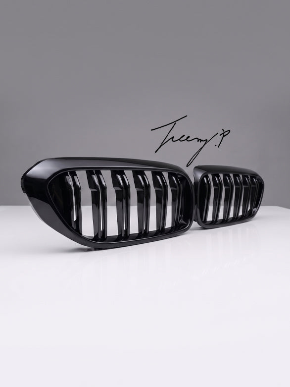 Gloss black kidney grille for BMW F90 M5 and G30 5 Series M Sport front styling upgrade
