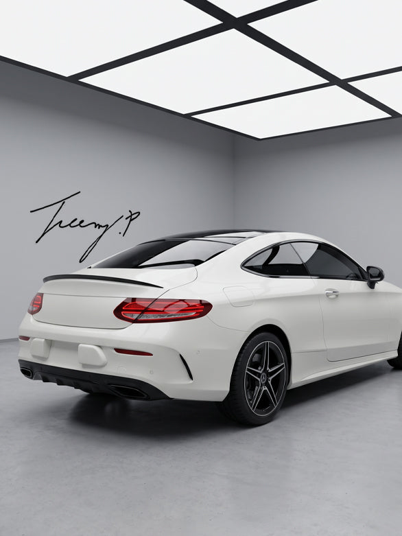 Mercedes C205 Coupe AMG Style Gloss Black Rear Spoiler
