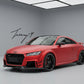 Audi TT MK3 FV 8S (2016-2020) TTRS style front grille gloss black honeycomb mesh
