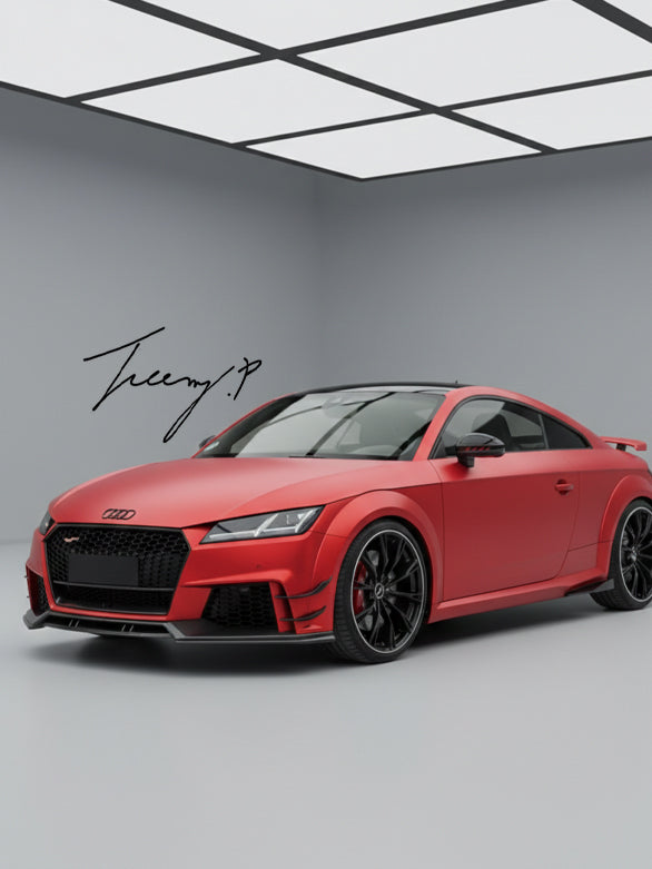 Audi TT MK3 FV 8S (2016-2020) TTRS style front grille gloss black honeycomb mesh
