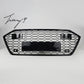 Audi A7 S7 (2018–2023) RS7 style front grille gloss black honeycomb mesh
