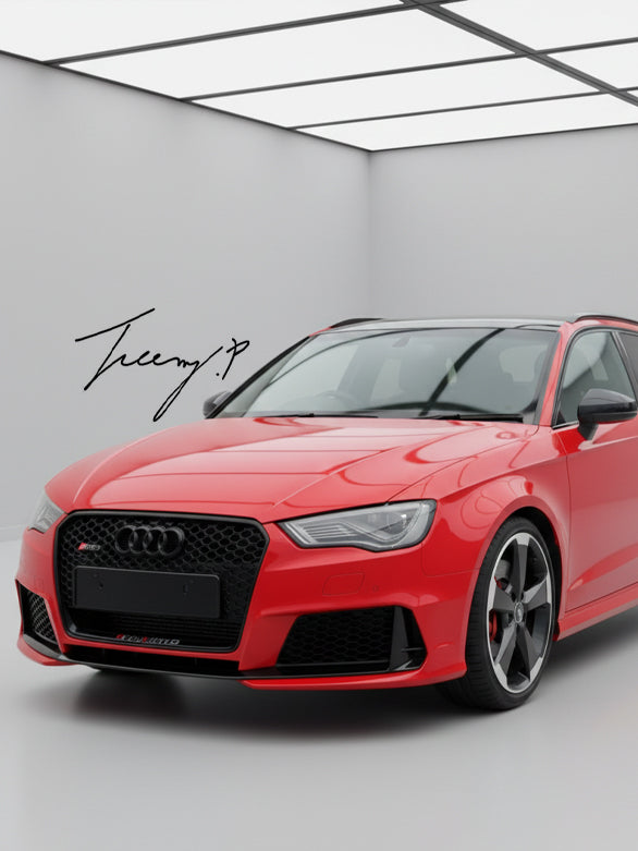 Audi A3 S3 8V (2012-2015) RS3 style honeycomb front grille gloss black
