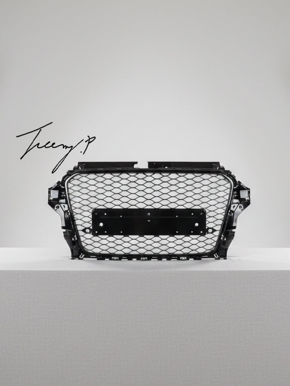 Audi A3 S3 8V (2012-2015) RS3 style honeycomb front grille gloss black
