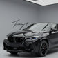 Gloss Black Double Slat Front Kidney Grille For BMW X6 G06 2019-2023 OEM Fit