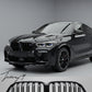 Gloss Black Double Slat Front Kidney Grille For BMW X6 G06 2019-2023 OEM Fit