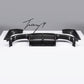 V style carbon look rear diffuser valance for BMW F80 M3 and F82 M4 2015 to 2020
