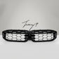 BMW 3 Series G20 G21 LCI gloss black diamond style front grille
