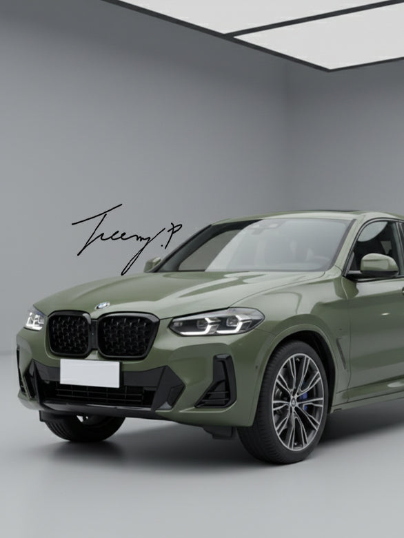 BMW X3 G01 / X4 G02 LCI (2022+) diamond-style front kidney grille gloss black
