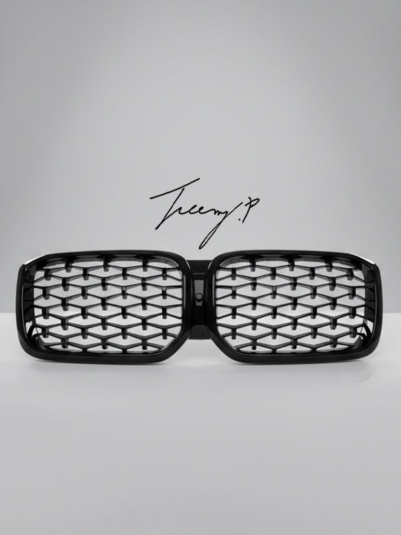 BMW X3 G01 / X4 G02 LCI (2022+) diamond-style front kidney grille gloss black
