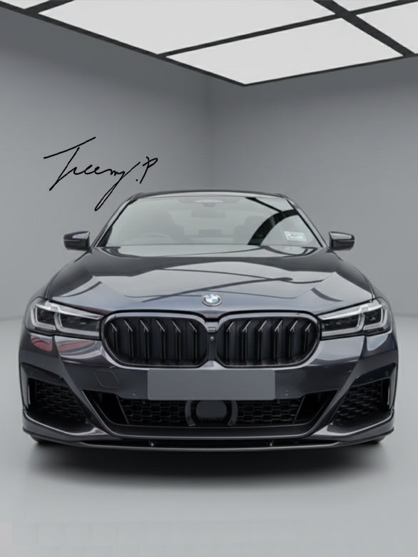 BMW 6 Series G32 GT LCI (2020+) double slat front kidney grilles gloss black OEM fit

